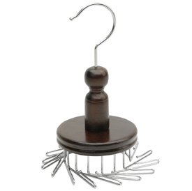 16-Hook Spinning Tie Hanger