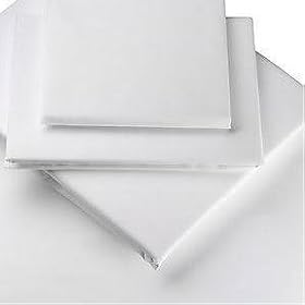 White, Cot Bed Size, 100% Cotton Duvet Cover Set by Viceroybedding