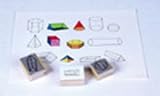 Geometric Three Dimensional Stamps by Center Enterprises