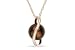 8mm Cultured Freshwater Chocolate Pearl and Diamond 14K Pink Gold Pendant w/Chain