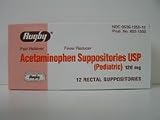 Acetaminophen Suppositories 120 Mg Pediatric - 12'S
