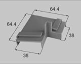 LIXIL部品 窓・サッシ用部品 気密材・パッキン：水切りコーナーキャップ40mm90度[AGCB013] ホワイト[AGCW013]