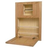 Bathroom Organization Single Station - Bos1100 Oak Bath Org Station by Hide-Away Ironing Boards, Inc.