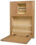 Oak Bathroom Organization Single Station