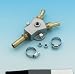 Y Fuel Block Kit 3/8 in. Inlet/Outlet Incl. Brass Worm-Drive Clamps/Mounting Screws Use Teflon Tape PN[2842G] On Threads