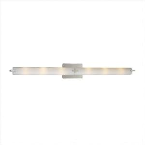 Bath Art Vanity Light with Etched Opal Glass Bulb Type: Xenon DC Bayonet by Kovacs