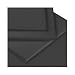 Percale Fitted Sheet, Black, Double