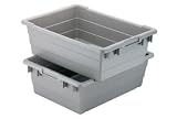 Akro Mils Cross Stack Tub 17-1/4 X 11 X 12. Package of 6