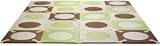 Skip Hop 20 Piece 70x56 PlaySpot Floor Mat, Green/Brown