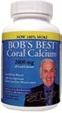 Bob's Best Coral Calcium 2000mg, 3 PACK of 90 Caplets NEW IMPROVED FORMULATION!