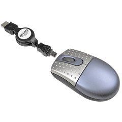 Cables Unlimited ZIP-MOUSE ZipLinq USB Mini Optical Mouse with Retractable Cable