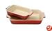 Le Creuset Stoneware 1-1/4-Quart Rectangular Baker with Bonus 16-Ounce Rectangular Baker, Cherry Red