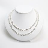 Sterling Silver Fancy Link Necklace QH1137-42