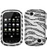 Hard Diamante Protector Skin Cover (Faceplate/Snap On) Full Rhinestones Diamond Bling for Kyocera Milano C5120 Sprint - Black Zebra