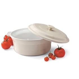 Mayfair and Jackson 5052bg 3 Quart Stoneware Casserole Dish with Lid Natural by MAYFAIR & JACKSON