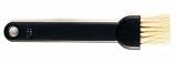  : Pedrini Black & Satin 6-1/2 Inch Pastry Brush with Natural Bristles