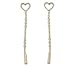 14kt Yellow Gold Heart Dangle Earrings