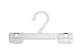 15 White Plastic Hangers with Strong Clips 20cms
