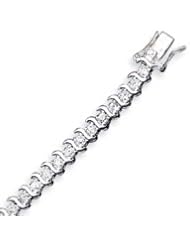 Sterling Silver CZ Bracelet - 7.5 Inch