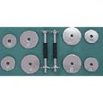 40lb Chrome Dumbell Set