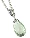 Anatoli Large Green Amethyst Teardrop Necklace