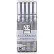 Millennium Black Pen, 5/Pkg: .005, .01, .03, .05, .08 Lines