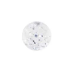 4mm Clear Glitter Captive Bead Ring Replacement Ball