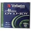 Verbatim DVD-RW 4x Speed 10er Pack Jewel Case Scratch Resistant Surface DVD-Rohlinge