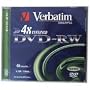 Verbatim DVD-RW 4x Speed 10er Pack Jewel Case Scratch Resistant Surface DVD-Rohlinge