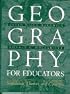 Geography for Educators: Standards, Themes, and Concepts