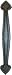Wide End Leather Trunk Handle 8-3/4