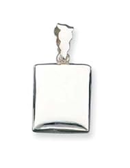 Sterling Silver Square Plain Locket