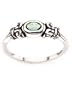 Bask Petite Peridot & Scroll Ring