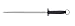 Mundial 5100 Series 10-Inch Sharpening Steel, Black