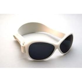 Baby Banz Retro Banz Oval Baby Sunglasses, Arctic White