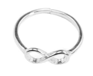 SG PARIS BIJOUX FANTAISIE BIJOUX DE CORPS BAGUE DE PIED METAL ARGENTE INFINI