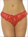 Sinful Satin Crotchless Panty