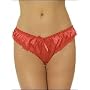 Sinful Satin Crotchless Panty PLUS