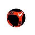 Nike T90 Pitch Size 5 Football (Black/Orange)