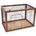 Richell Wood Pet Pen 90-60 Combo, Autumn Matte Finish