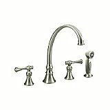 Kohler K-16109-4A Revival Kitchen Faucet, Brshd Nickel