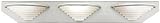 Crystalla Bathroom Bar Light - 3-Light (Satin Steel / Frosted Glass) (6