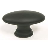 Oval Knob - Oval Knob in Flat Black