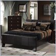 Hillsdale Brookland Dark Brown Leather Bed 3 Piece Bedroom Set