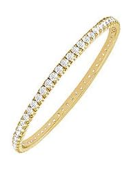 Diamond Eternity Bangle 18K Yellow Gold - 3.00 CT Diamonds