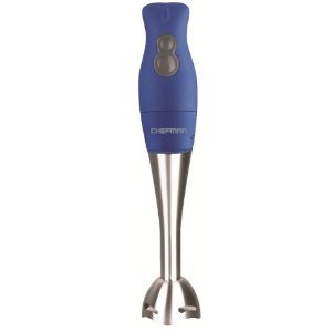Immersion Blender - Chefman Rubberized Hand Blender with Comfort Grip Handle and bonus Measuring Cup