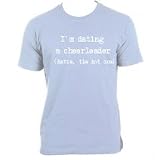 216c71NiqJL. SL160  Dating A Cheerleader: Custom Guys Basic Crew Neck T Shirt