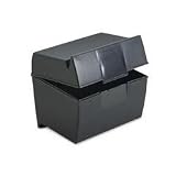 Esselte Pendaflex 01461 4 x 6 Plastic Index Card File Box with Top Groove 400-Card Capacity
