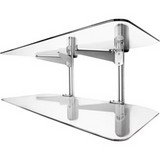 2-Shelf Audio/Video Wall Shelves - Black