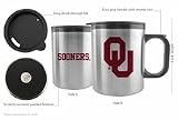 Oklahoma Sooners 13 oz. Stainless Steel Coffee Mug ( Set of Two ) - B0002BTZQ2